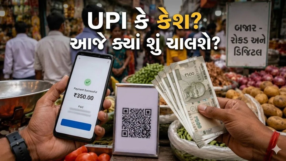 નો UPI ડે: આજે ક્યાં માત્ર રોકડ ચાલશે અને ક્યાં UPI કામ કરશે?