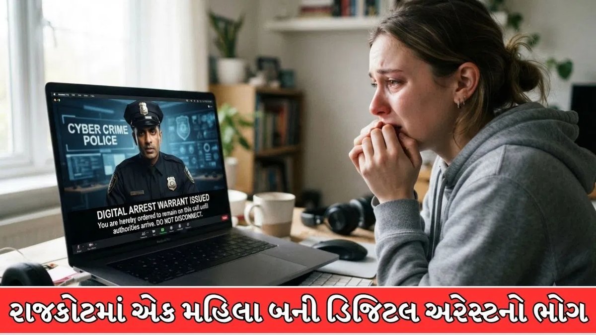 રાજકોટમાં નિવૃત્ત મહિલા તબીબ સાથે ડિજિટલ અરેસ્ટની ઠગાઈ, 58.50 લાખ પડાવ્યા