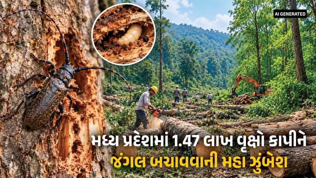 મધ્ય પ્રદેશના સાલ જંગલોમાં જીવાતનો હુમલો, 1.47 લાખ વૃક્ષો કાપવાનો નિર્ણય
